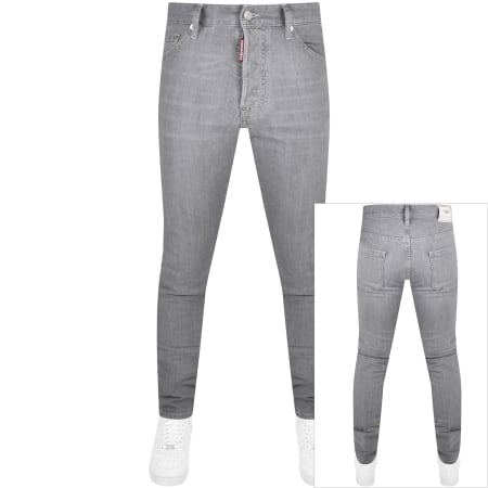 DSQUARED2 Skater Slim Fit Jeans Grey | Mainline Menswear United States